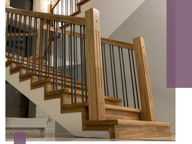 Реставрация деревянных и металлических лестниц в Лысьве