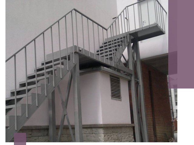 Монтаж пожарных лестниц под ключ в Лысьве с гарантией качества