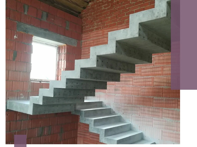 Бетонные лестницы под ключ в Лысьве: монтаж, демонтаж, ремонт