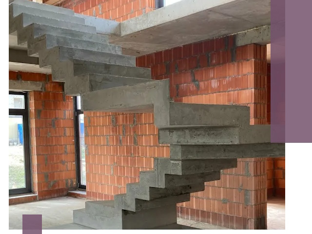 Изготовление бетонных лестниц под ключ в Лысьве