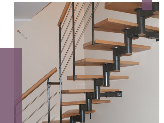 Изготовление модульных лестниц в Лысьве от 11539 руб. 