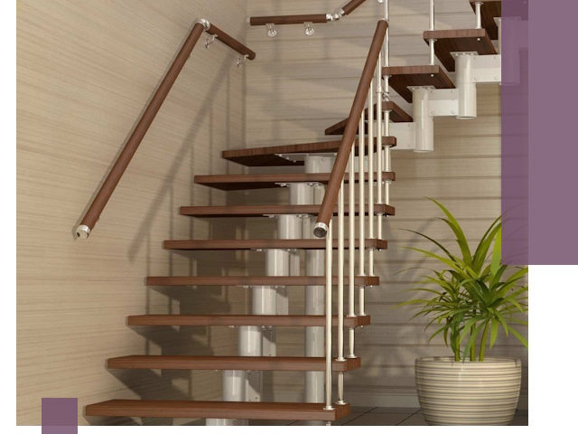 Изготовление модульных лестниц под ключ в Лысьве