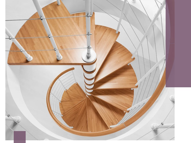 Изготовление винтовых лестниц под ключ в Лысьве