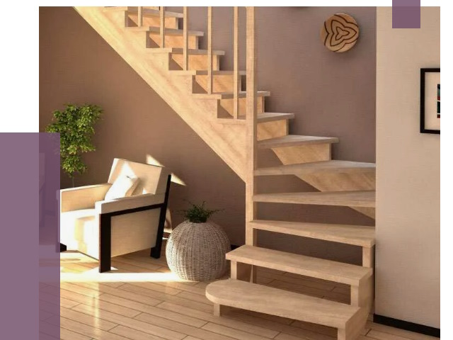 Изготовление Г-образных лестниц в Лысьве от 18975 руб. 