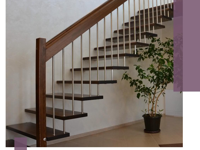 Лестницы на больцах под ключ в Лысьве – изготовление и монтаж