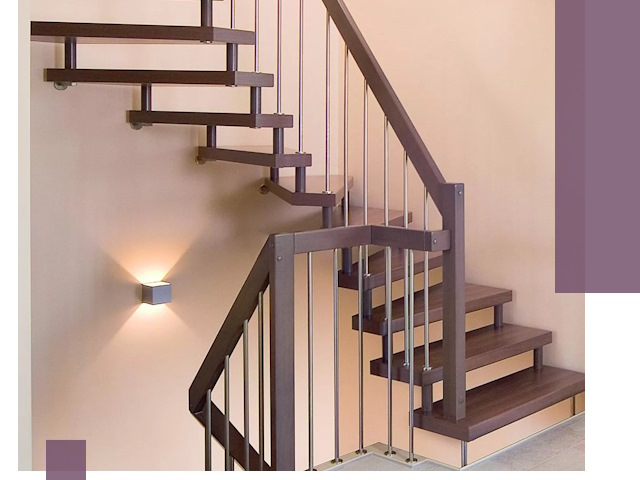 Изготовление лестниц на больцах в Лысьве под ключ