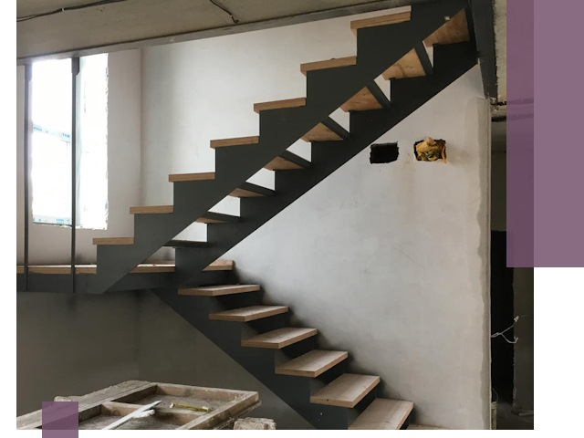 Изготовление лестниц на металлокаркасе в Лысьве от производителя