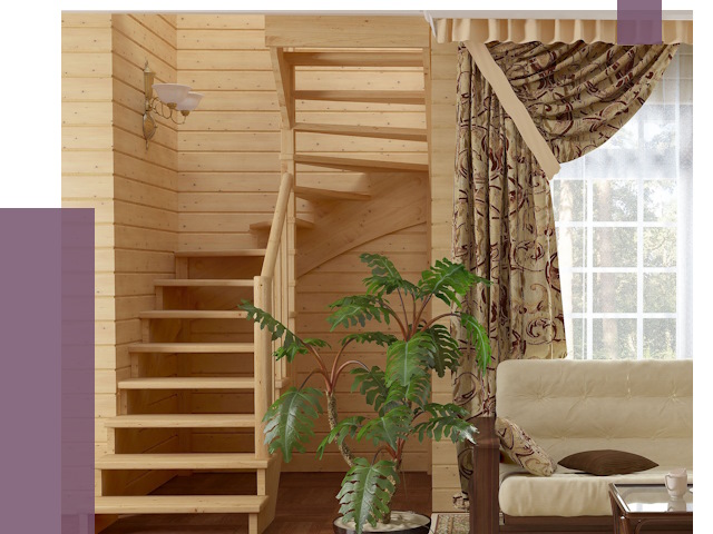 Лестницы для дачи в Лысьве от 76158 руб.  | ПРОЛЁТ-Лсь