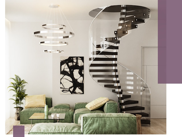 Лестницы для двухуровневой квартиры в Лысьве — изготовление и монтаж