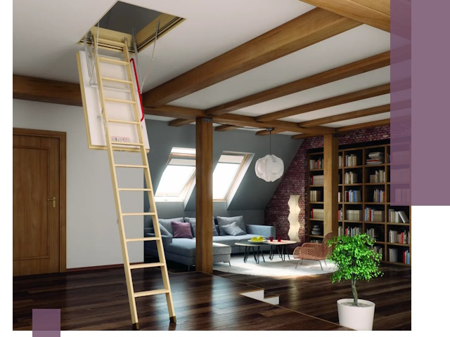 Чердачные лестницы под ключ в Лысьве: изготовление и монтаж