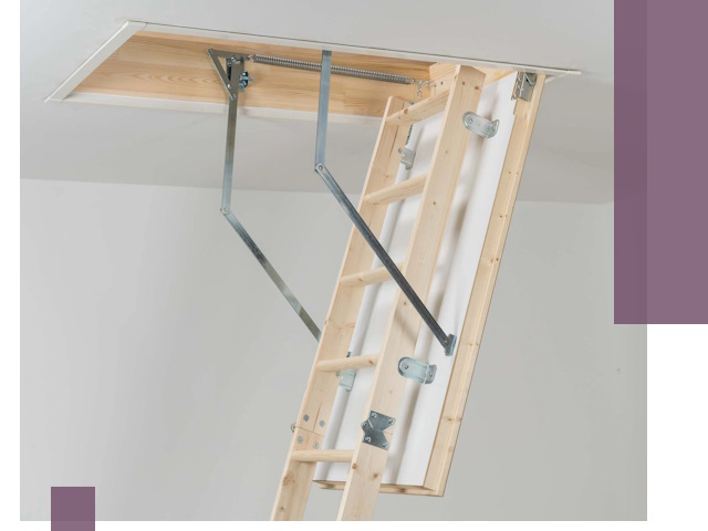 Установка чердачной лестницы под ключ в Лысьве