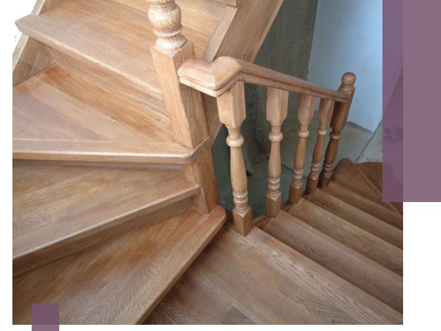 Дубовые лестницы под ключ в Лысьве: изготовление и монтаж