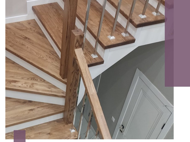 Обшивка металлических лестниц под ключ в Лысьве