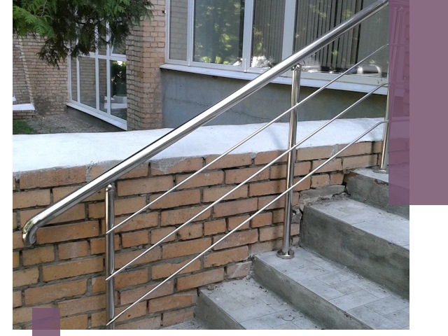 Перила из нержавеющей стали высокого качества в Лысьве