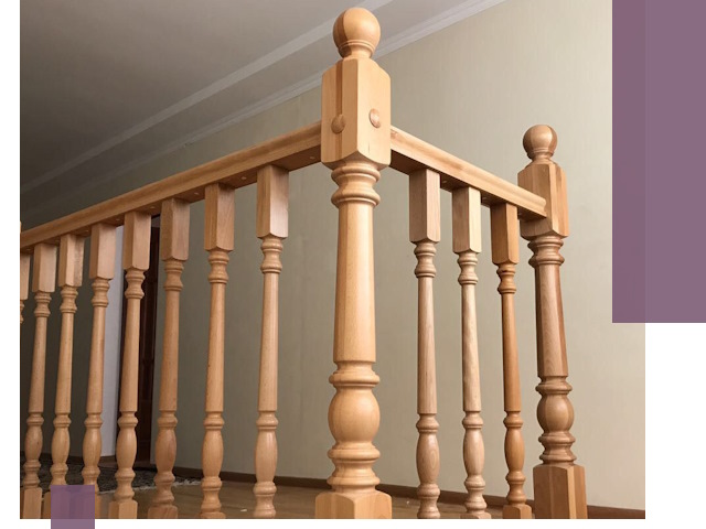 Деревянные перила на заказ в Лысьве: монтаж и изготовление