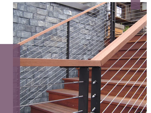 Тросовые перила под ключ в Лысьве от 7795 руб. 