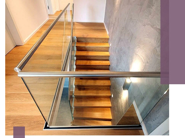 Перила для лестницы в доме — изготовление и монтаж в Лысьве