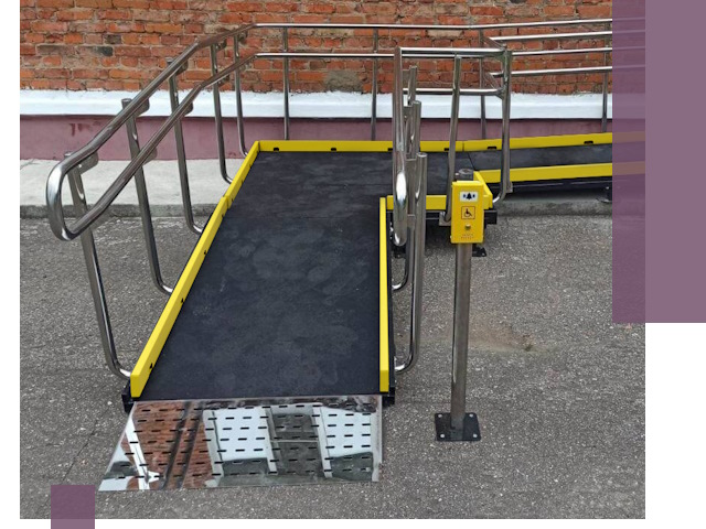 Изготовление наклонных пандусов для инвалидов в Лысьве