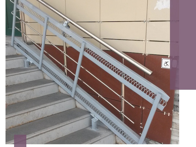 Изготовление откидных пандусов под ключ в Лысьве