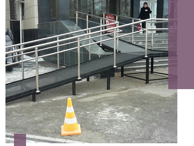 Стационарные пандусы под ключ в Лысьве — изготовление и монтаж