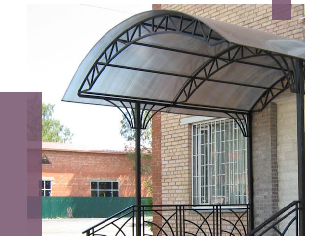 Металлические навесы и козырьки в Лысьве от 12821 руб.