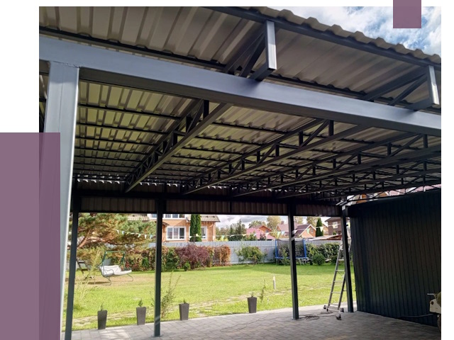 Монтаж навесов в Лысьве от 7385 руб. — установка навеса | ПРОЛЁТ-Лсь