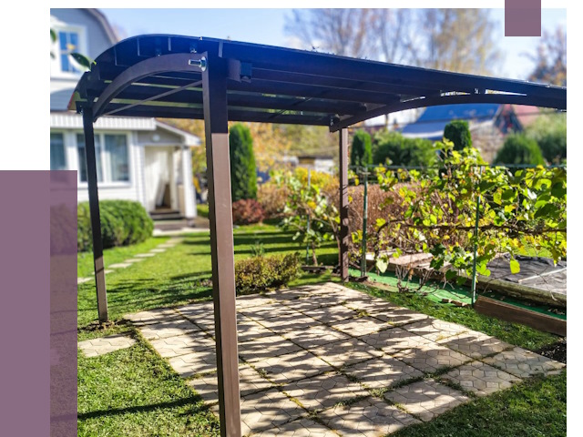 Навесы для дачи в Лысьве от 12770 руб. под ключ — ПРОЛЁТ-Лсь