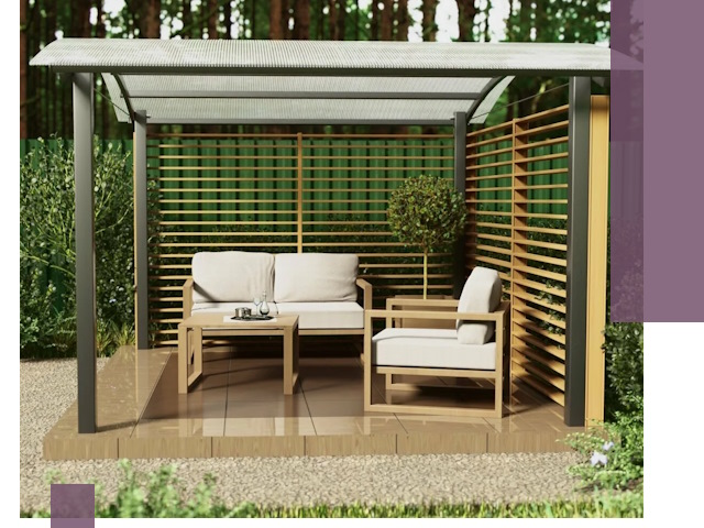 Навесы для дачи в Лысьве: изготовление, монтаж и демонтаж