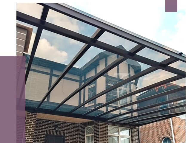 Навесы из поликарбоната в Лысьве от 8636 руб. под ключ — ПРОЛЁТ-Лсь