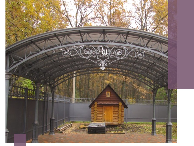 Кованые навесы премиум-класса под заказ в Лысьве