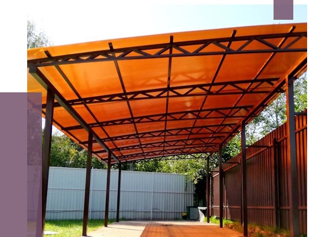 Односкатные навесы под ключ в Лысьве от 13180 руб. 