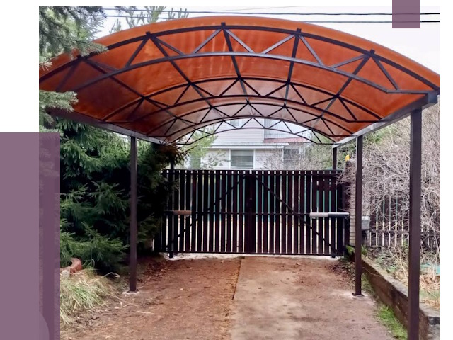 Арочные навесы в Лысьве от 12770 руб. — изготовление и монтаж | ПРОЛЁТ-Лсь