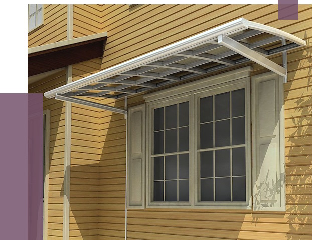 Козырьки над окнами в Лысьве от 7641 руб. — монтаж, покупки | ПРОЛЁТ-Лсь