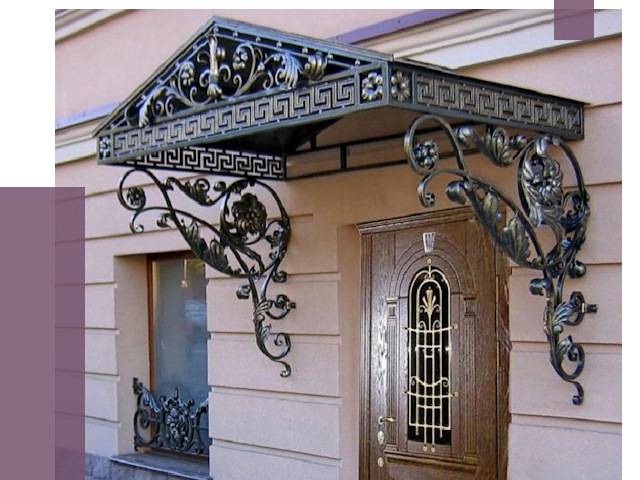 Кованые козырьки в Лысьве под ключ от 12770 руб. — ПРОЛЁТ
