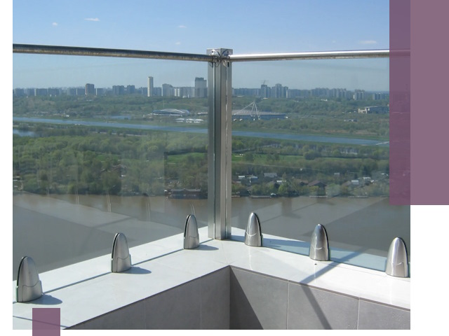 Стеклянные парапеты премиум класса в Лысьве для домов и бизнесов