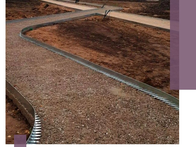 Металлические бордюры под ключ в Лысьве — изготовление и монтаж