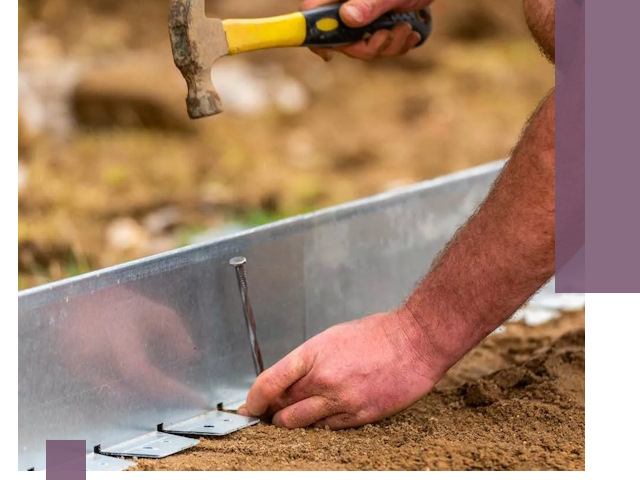 Монтаж металлических бордюров в Лысьве быстро и качественно