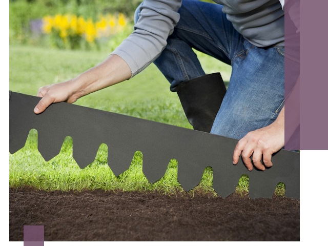 Металлические бордюры для газона в Лысьве — изготовление и монтаж