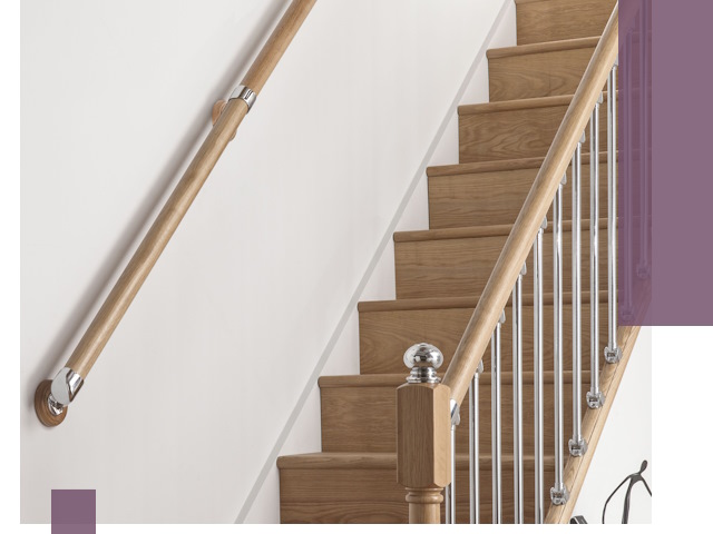 Пристенные поручни из стали и нержавейки под монтаж в Лысьве